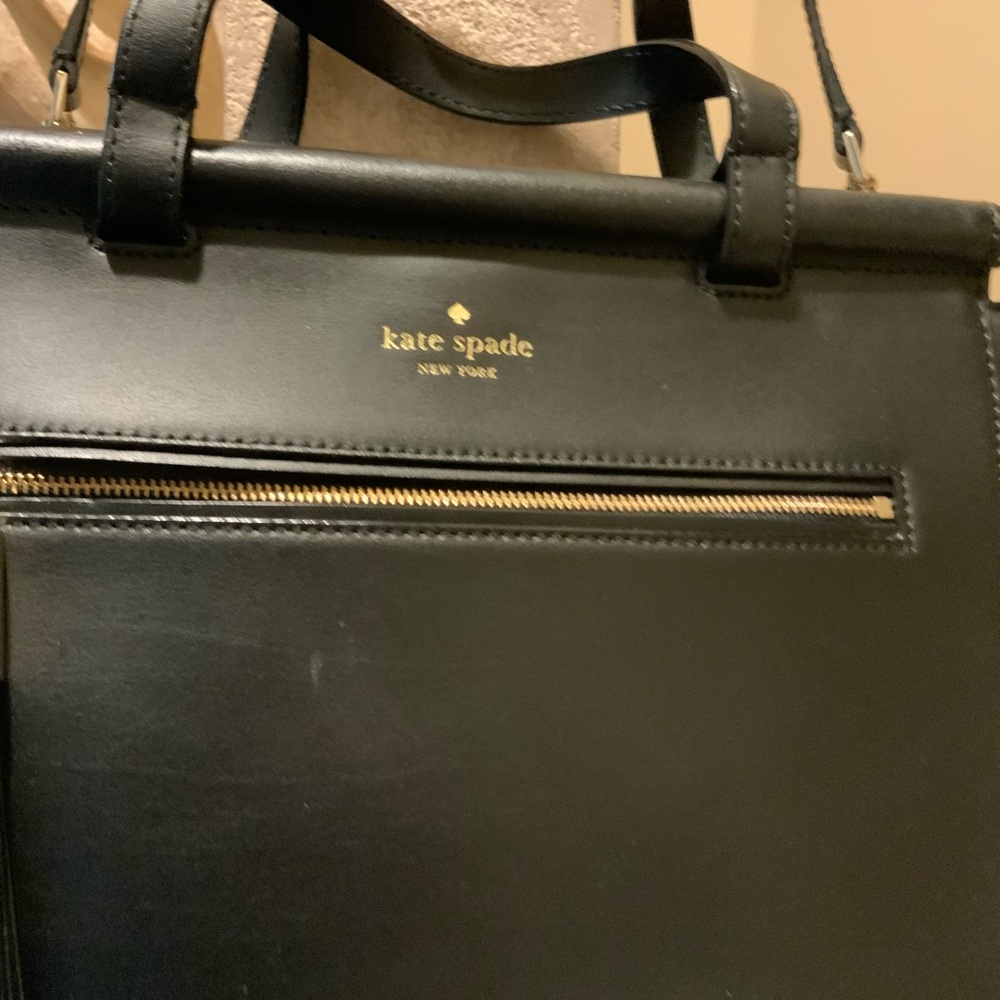 Kate Spade New York Bag Shoulder Strap Black Leather Purse Handbag G20 - Picture 10 of 10